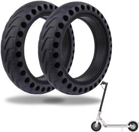 img 4 attached to 🛴 TOMALL 8.5 Inch Honeycomb Rubber Damping Solid Tire: Xiaomi M365 Electric Scooter Replacement Wheel