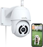 wansview 1080p pan-tilt outdoor security camera with night vision, waterproof, wifi, 2-way audio, motion detection, sd card & cloud storage, compatible with alexa - model w9 logo