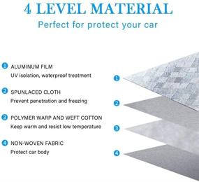 img 2 attached to ❄️ OMIGAO Windshield Snow & Roof Cover - Top Waterproof, All-Weather Protection for Sedan & SUV. Shield Your Windshield and Roof from Snow, Ice, and Dust in Winter & Summer