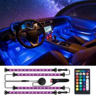 mustwin interior control multicolor lighting logo