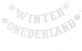 img 1 attached to Onederland Decorations Snowflake Wonderland Supplies（Silver