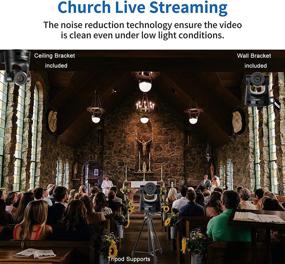 img 1 attached to 🎥 20X-SDI PTZ Camera with 3G-SDI/HDMI, 1080p, PoE, 60 fps, 20x Optical Zoom - Ideal for Church IP Live Streaming, Broadcast, Conference, Education Events