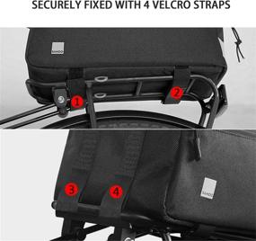 img 1 attached to 🚴 Sahoo Bike Rack Bag - Versatile Rear Rack Pannier & Backpack Combo - Ideal Bicycling Trunk Bag Series (142091)