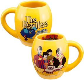 img 1 attached to 🍵 The Beatles Yellow Submarine Ceramic Mug - Vandor 18 Ounce Oval (73062)