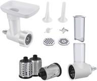 🥩 innomoon 2-in-1 meat food grinder & slicer/shredder attachment pack for kitchenaid stand mixer, includes sausage filler tube logo