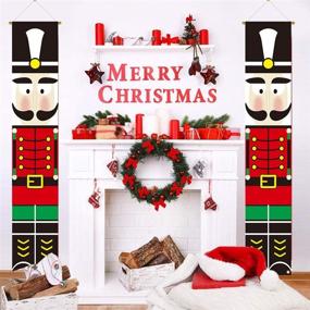 img 3 attached to Cxwind Nutcracker Christmas Banners Outdoor Decorations Life