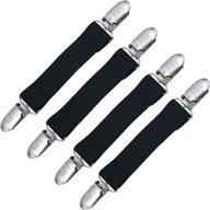 👢 loosco [4 packs] elastic boot clips leg straps with extra heavy sturdy pant stirrups логотип