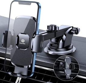 img 4 attached to 📱 DesertWest Car Phone Mount: Ultimate Protection for Dashboard, Windshield, and Air Vent | Compatible with iPhone 12 SE, Samsung Galaxy S21 Note 20 & More