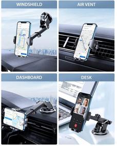 img 3 attached to 📱 DesertWest Car Phone Mount: Ultimate Protection for Dashboard, Windshield, and Air Vent | Compatible with iPhone 12 SE, Samsung Galaxy S21 Note 20 & More