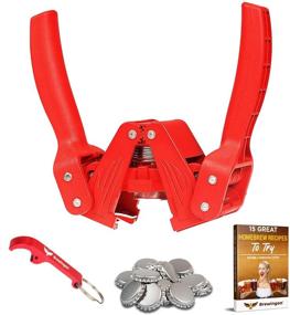 img 4 attached to 🍺 Bottle Capper by Brewingon: Home Brewing Kit with 20 Caps and Red Opener - The Ultimate Solution for Sealing Bottles and Crafting Your Own Craft Beer! Video and eBook Guide Included: 15 Great Homebrew Recipes to Try