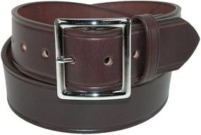 img 2 attached to Boston Leather Garrison Black Men's Accessory - 1.75 Inches: A Stylish and Durable Choice for Men