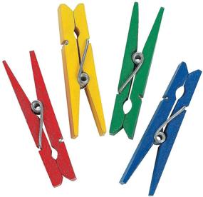 img 1 attached to 🎨 Vibrant Colored Clothespins for Creative Kids Crafts and Fun Home Activities