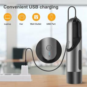 img 1 attached to 🔋 Cordless Portable Handheld Vacuum Cleaner – Small USB Vacuum for Home, Car, and Pet Hair