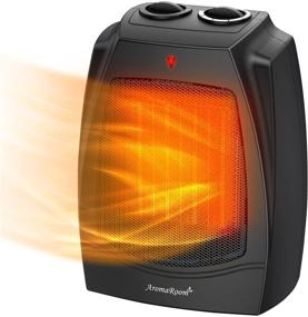 img 4 attached to 🔥 1500W Portable Electric Space Heater with Adjustable Thermostat for Indoor Use - Efficient Heating for Offices, Bedrooms, and Desks