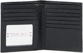 img 4 attached to Texan Bull: Stylish Leather Wallets for Hipster Men's Wallets, Card Cases & Money Organizers