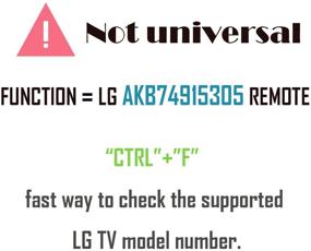 img 3 attached to 📺 Замена телевизионного пульта ДУ AKB74915305 для телевизоров LG 49UH6030, 43UH6100, 43UH6030, 49UH6100, 49UH6090, 55UH6090, 43UH6500, 49UH6500, 50UH5530, 55UH6150, 50UH5500, 55UH6030, 60UH6150, 60UH6550 с 2 батареями GP Alkaline