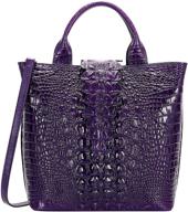 👜 chic and luxurious pijushi crocodile designer satchel handbags: a perfect collection of women's handbags, wallets, and totes logo