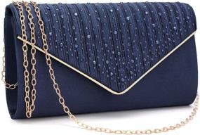img 4 attached to 👝 Elegant Clutch Purses for Women: Wedding & Evening Clutches