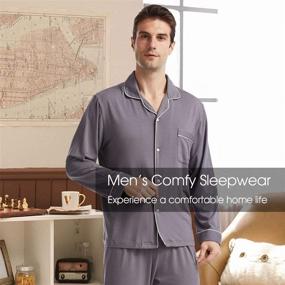 img 3 attached to BAMBOO COOL Pajama Lightweight Sleepwear Men's Clothing