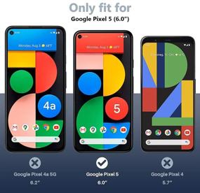 img 3 attached to 📱 Набор защиты экрана и линзы камеры TOCOL 6 Pack для Google Pixel 5 с рамкой для установки - закаленное стекло, без пузырьков, совместимо с чехлом, четкость HD