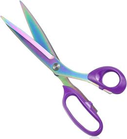 img 4 attached to ✂️ Yelia Professional Tailor Scissors: Ultra-Sharp Fabric Scissors with Titanium Coating - Ideal for Sewing, Home, and Office - 10.5 Inches Length