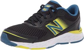 img 4 attached to Революционизируй свой бег с кроссовками для девочек New Balance Lace Up Running Phantom в спортивном стиле