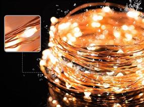 img 1 attached to 🌟 Fairy Lights String 10M 100LED, Battery Powered Copper Wire Lights for Indoor/Outdoor/Christmas/Wedding/Garden - 2 Pack (Warm White), Enhanced SEO