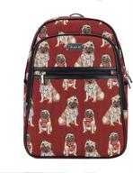 signare tapestry rucksack backpack bkpk pug logo