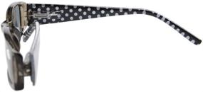 img 2 attached to Eyecatching Eyekepper Polka Dots Reading Sunglasses: Trendy Spring Hinges & Patterned Temples for Sunlit Reading, Strength +1.5