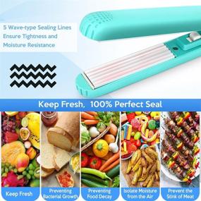 img 2 attached to 💕 Portable Mini Chip Bag Heat Sealer for Food Storage - Pink, with Power Cable (No Battery Needed)