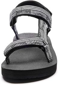 img 1 attached to 👣 Versatile Women's Water Sandals: Arch Support, Yoga Mat Insole for Outdoor Hiking, Light-Weight & Comfy