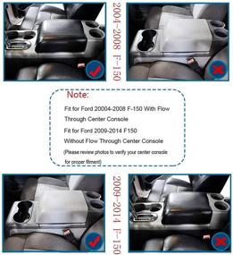img 2 attached to Вставка для подстаканника F-150 - совместима с Ford F-150 2004-2008 с проточной консолью, 2009-2014 без проточной консоли - замена переднего подстаканника центральной консоли.