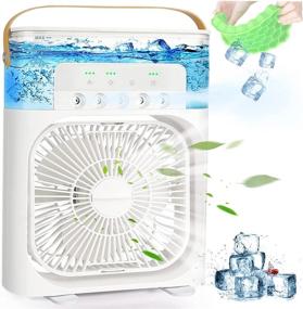 img 4 attached to 🌀 Efficient and Versatile 4-in-1 Portable Air Conditioner Fan with Updated 900ML Water Tank