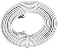 📞 bistras 100ft white telephone extension cord: reliable cable line wire for clear communication logo