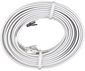 img 4 attached to 📞 Bistras 100ft White Telephone Extension Cord: Reliable Cable Line Wire for Clear Communication