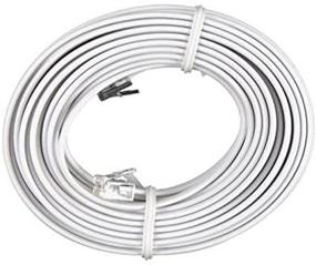 img 2 attached to 📞 Bistras 100ft White Telephone Extension Cord: Reliable Cable Line Wire for Clear Communication