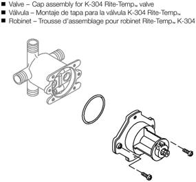 img 1 attached to 🚿 Enhance Your Shower with Kohler K-GP77759 Mixer Cap for Pressure Balance 1/2" Shower Valve in Black