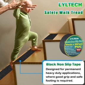 img 3 attached to RuggedStep Stairs Black Waterproof Tape: Premium Outdoor Nonslip Solution