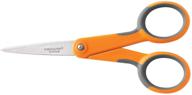 ✂️ fiskars 5 inch softgrip scissors: precise cutting with comfortable grip logo