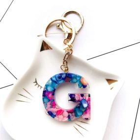 img 1 attached to Vibrant Howah Multicolor Letter Keychain Accessories that Add Style & Functionality