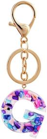 img 4 attached to Vibrant Howah Multicolor Letter Keychain Accessories that Add Style & Functionality