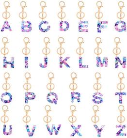 img 3 attached to Vibrant Howah Multicolor Letter Keychain Accessories that Add Style & Functionality