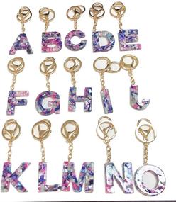 img 2 attached to Vibrant Howah Multicolor Letter Keychain Accessories that Add Style & Functionality