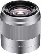 📷 объектив для камеры sony e mount nex среднего уровня: 50 мм f/1.8 объектив sony логотип