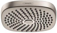 hansgrohe 26528821 showerhead gallons brushed logo