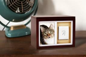 img 1 attached to 🐾 Preserve Precious Memories with Pearhead's Personalized Dog or Cat Memory Box Keepsake in Espresso 41406