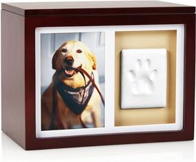 img 4 attached to 🐾 Preserve Precious Memories with Pearhead's Personalized Dog or Cat Memory Box Keepsake in Espresso 41406
