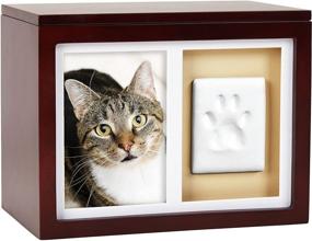img 3 attached to 🐾 Preserve Precious Memories with Pearhead's Personalized Dog or Cat Memory Box Keepsake in Espresso 41406