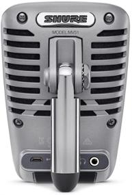 img 4 attached to Shure MV51 серебристый цифровой микрофон с большим диафрагмальным конденсатором: высокое качество звука и производительность