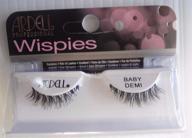 👁️ ardell false eyelashes - baby demi wispies black - 3 pack, enhanced seo logo